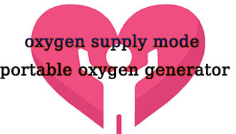 What is the oxygen supply mode of the portable oxygen generator?