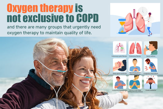 Oxygen therapy is not exclusive to COPD