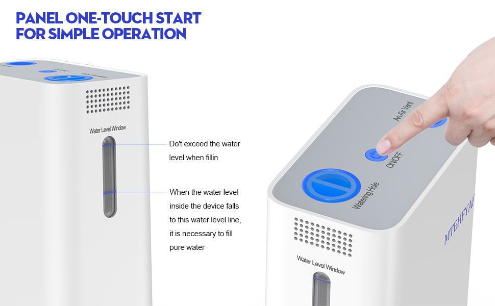 MTEHFYAF® Hydrogen Oxygen Generator - Compact and Portable Breathing Solution for Home and Travel