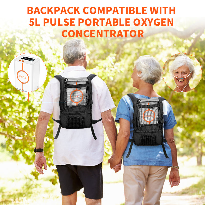 MTEHFYAF Gold Edition Oxygen Concentrator Backpack - Portable & Durable