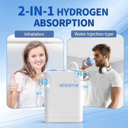 MTEHFYAF® Hydrogen Oxygen Generator - Compact and Portable Breathing Solution for Home and Travel