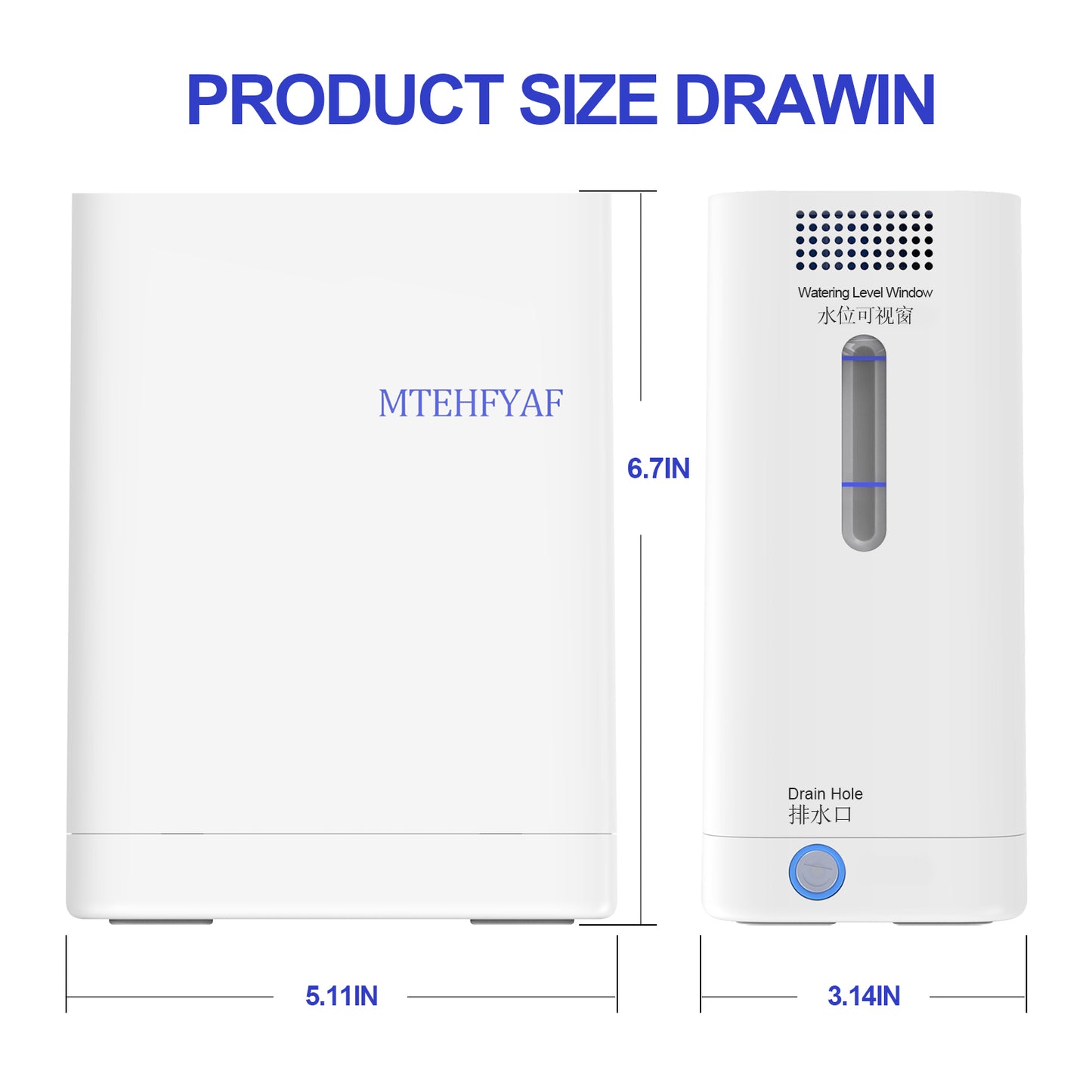 MTEHFYAF® Hydrogen Oxygen Generator - Compact and Portable Breathing Solution for Home and Travel